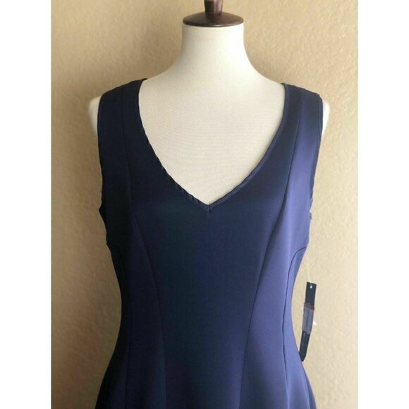 The Vanity Room Women's Black V-Neck  Sleeveless Dress Size S - Picture 4 of 12